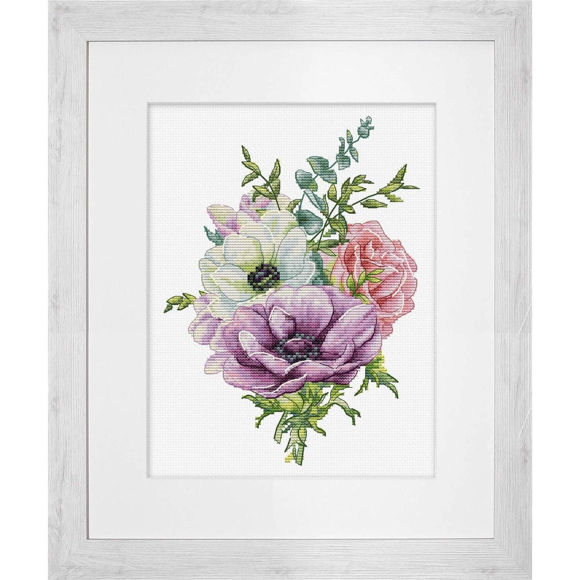 Luca-S Anemone Counted Cross Stitch Kit
